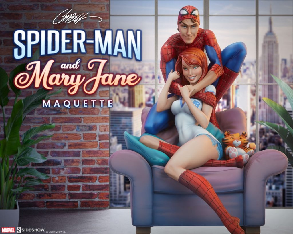 spiderman and mary jane maquette